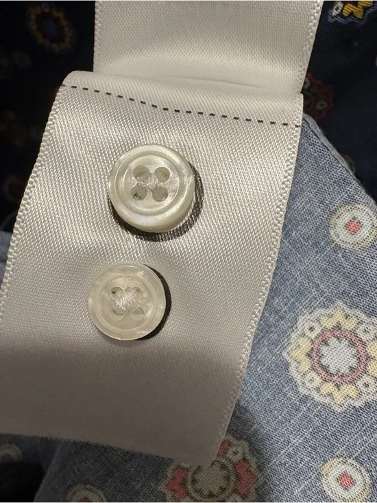 UNTUCKit "Sydney" Navy Stretch Cotton Shirtdress Sz 8 Like NEW - Picture 9 of 13